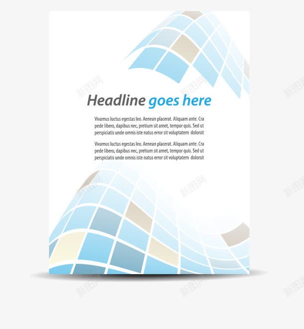 创意画册矢量图eps免抠素材_88icon https://88icon.com 创意设计 单页设计 底纹背景 斜纹 方块 杂志内页设计 格子 画册内页 画册设计 矢量图 蓝色