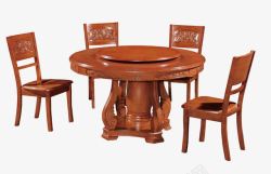 古典风圆形餐桌素材