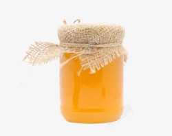 保健食物密封的蜂蜜罐子高清图片