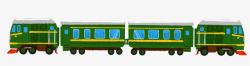 绿皮火车绿色绿皮春运火车高清图片