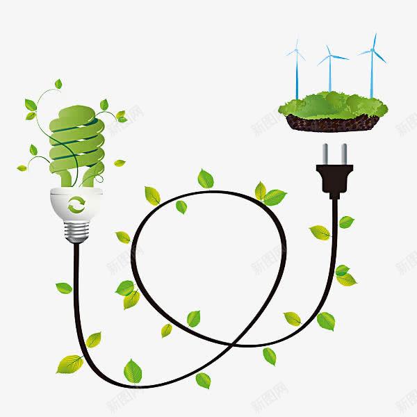 绿色发电装置示意图png免抠素材_88icon https://88icon.com 发电 插头 环保 电力工程 装饰 风力发电