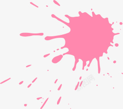 油漆墨汁粉红色莫及效果高清图片