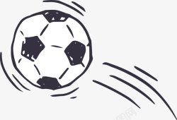 大学足球招新手绘足球比赛足球元素矢量图图标高清图片