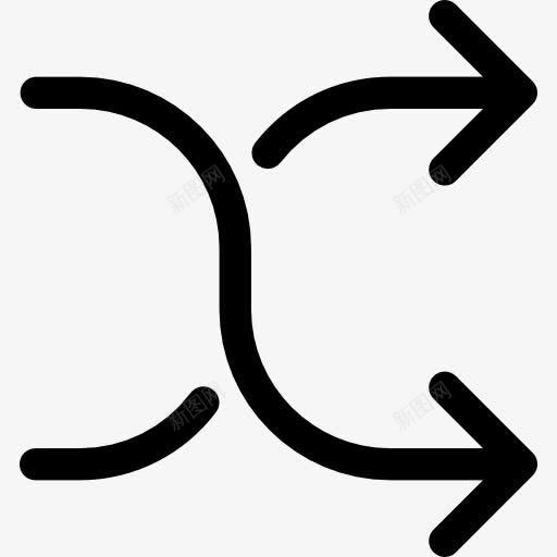 洗牌图标png_88icon https://88icon.com 交换 变化 变化的 多媒体的选择 洗牌 箭头符号 随机的