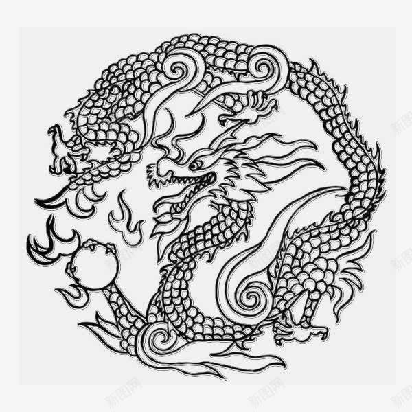 龙纹png免抠素材_88icon https://88icon.com 凤纹 祥龙图案 花纹 镂空图案 龙凤呈祥 龙纹