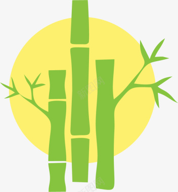竹子竹节LOGO图标图标