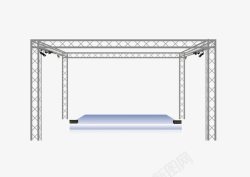 舞台地面钢架和舞台高清图片