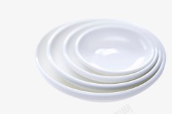 圆餐盘白色几何瓷器餐盘高清图片