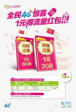 2G流量中国移动广告高清图片