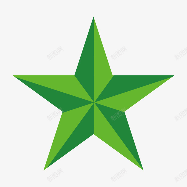 绿色五角星png免抠素材_88icon https://88icon.com 三角形 五角星 光泽 几何 图像 环保 绿色 荣誉 质感 锐角