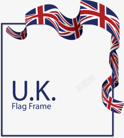 英国国旗装饰边框矢量图素材