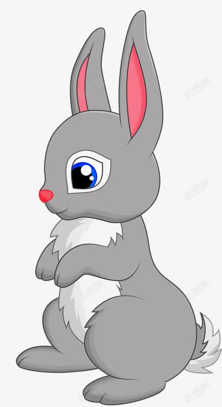 毛绒动物png免抠素材_88icon https://88icon.com 兔子 动物 卡通 卡通兔子 卡通玩具 可爱 插画 毛绒 毛绒玩具 灰色 萌 萌物