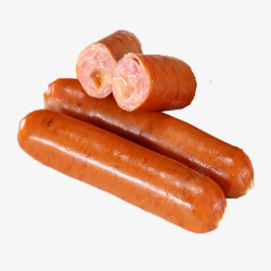 腌制品产品实物肉制品德国香肠高清图片