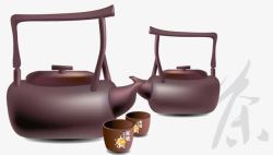 古色古香中国紫砂壶素材