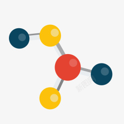 分子化学式彩色分子结构高清图片