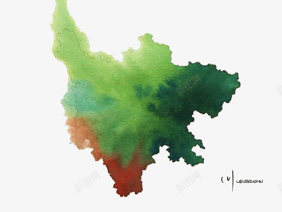 四川省水墨地图png免抠素材_88icon https://88icon.com 四川省 地图 水墨 祖国山河 色彩斑斓