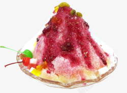 杨桃刨冰手绘美味刨冰食物高清图片