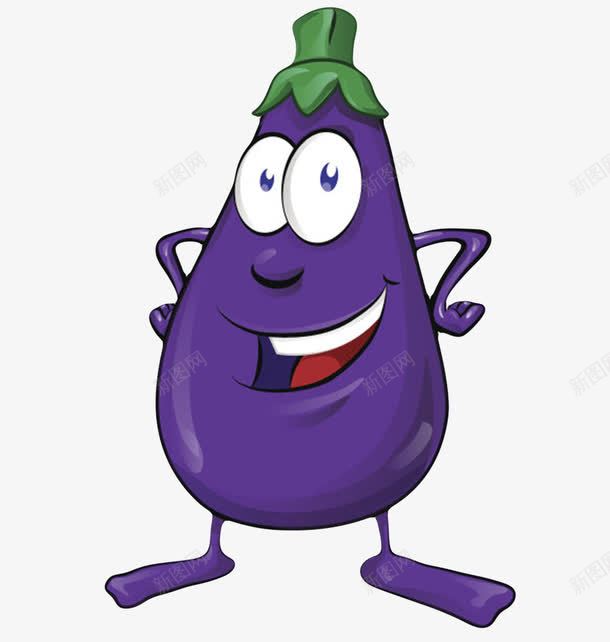 紫色新鲜食物生鲜茄子卡通png免抠素材_88icon https://88icon.com 免扣 免费下载 卡通手绘 卡通生鲜 水果 生鲜 肉 蔬菜 食物
