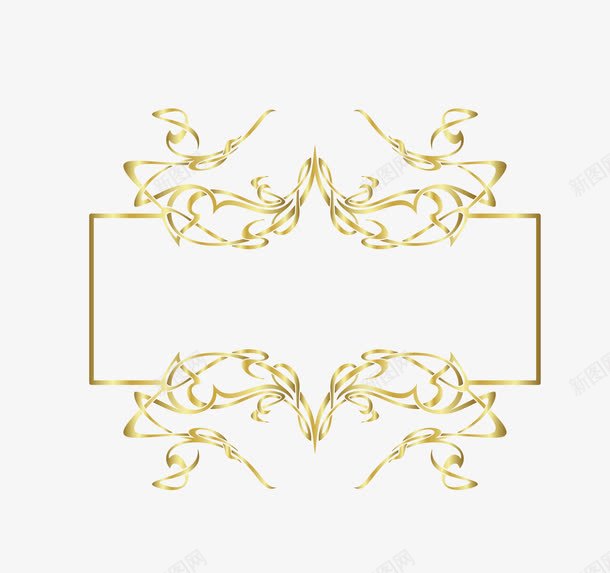 卡通标题栏边框png免抠素材_88icon https://88icon.com 卡通金属色细线框 细线框 细线框png 质感细线框 金属细线框 金色渐变细线框