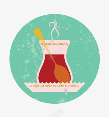 玻璃雨珠欧式文艺茶壶icon图标图标