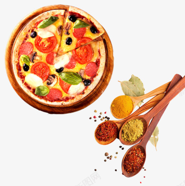 菜品摄影图美味披萨图标图标