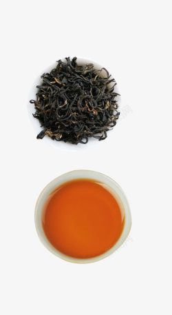 茶汤茶叶与茶汤高清图片