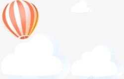 浜戠白云氢气球高清图片