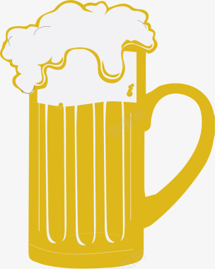 酒瓶酒杯酒花比利时啤酒花图标图标