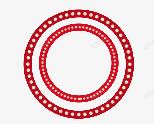 一个红色圆圈psd免抠素材_88icon https://88icon.com 圆圈 圆形 大圈套小 红色 装饰 霓虹PSD 霓虹灯 霓虹素材PSD