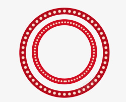 一个红色圆圈素材