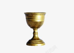 金色发亮的酒杯古代器物实物素材