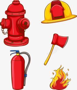 手绘安全帽手绘消防安全高清图片