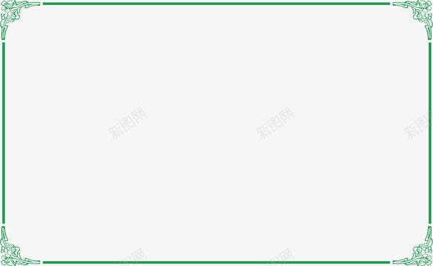 绿色边框png免抠素材_88icon https://88icon.com 卡通 欧式 绿色 表彰边框 边框
