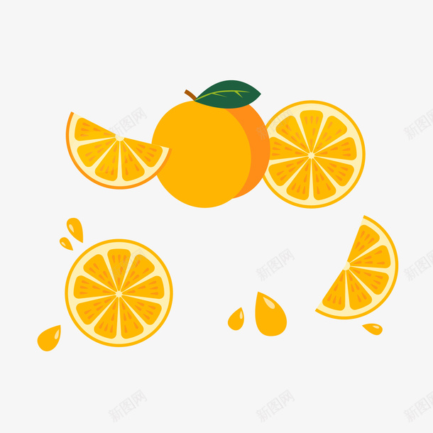 切开的橙子png免抠素材_88icon https://88icon.com 切开的橙子 卡通橙子 卡通水果 背景装饰 食物