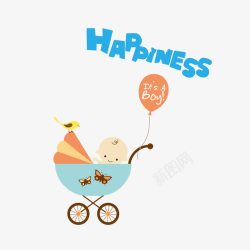 淘宝母婴用品宣传海报婴儿车高清图片