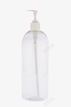 透明可见管子的塑料瓶罐实物素材