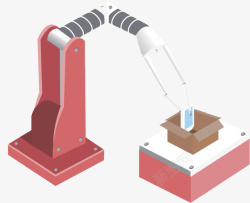 卡通机械手臂图素材