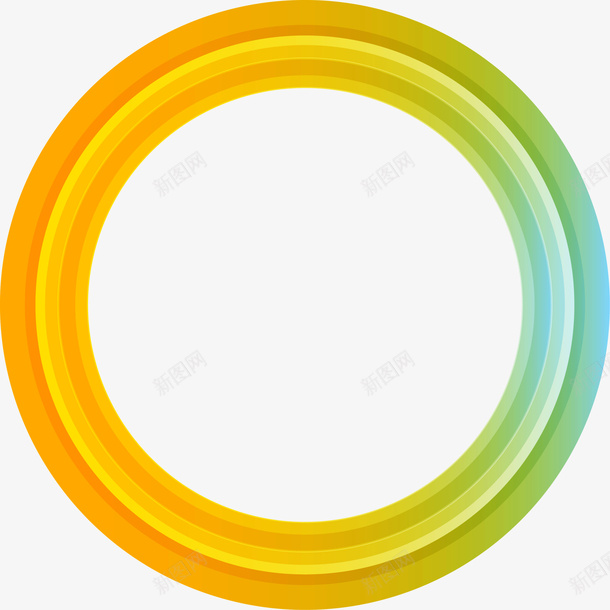 黄色渐变圆圈png免抠素材_88icon https://88icon.com 光圈 光影 光环 渐变光圈 边框纹理 黄色圆圈