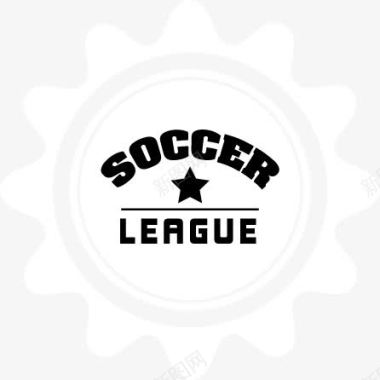 星星漂浮物足球体育运动标签图标图标