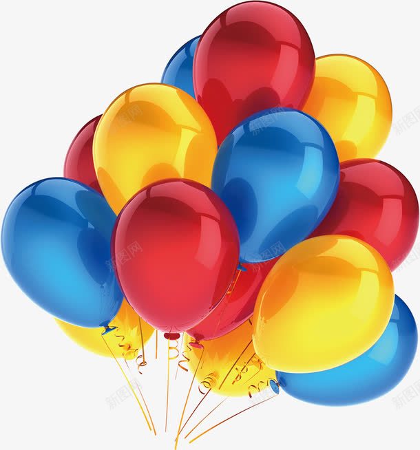 多种颜色卡通气球效果png免抠素材_88icon https://88icon.com 卡通 多种 效果 气球 颜色