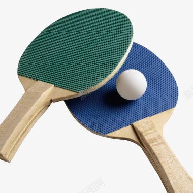 绿色展板模版乒乓球拍图标图标