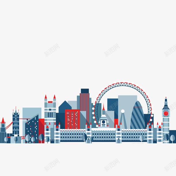 伦敦城市建筑矢量图ai免抠素材_88icon https://88icon.com 世界旅游日 伦敦 卡通 城市 建筑物设计 扁平化 矢量图 风景设计 魅力城市