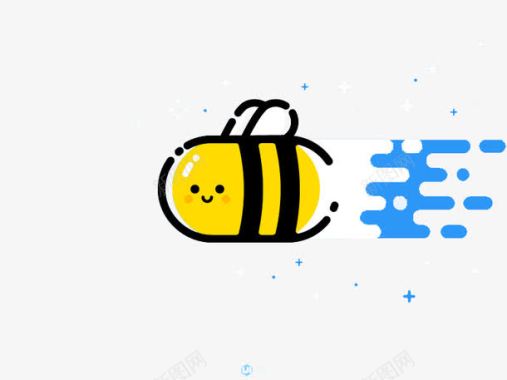 漂亮黄色蜜蜂mbe图标图标
