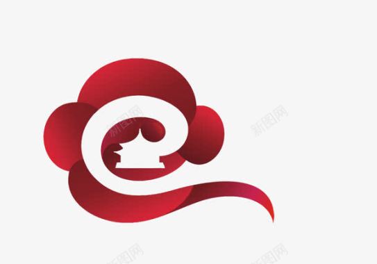 红色祥云logo图案图标图标