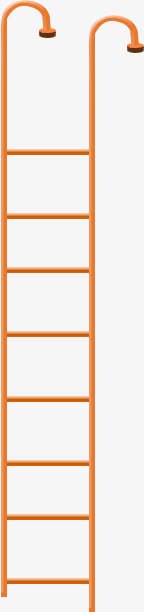 黄色卡通手绘梯子png免抠素材_88icon https://88icon.com 卡通 梯子 黄色