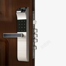 电子锁门锁家用指纹锁高清图片