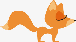 秋天动物卡通狐狸高清图片