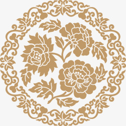 古典花纹花卉装饰图案素材