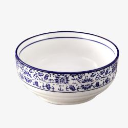 产品实物陶瓷碗青花碗素材