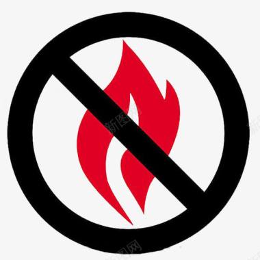 红色方块图片防火标志图标图标